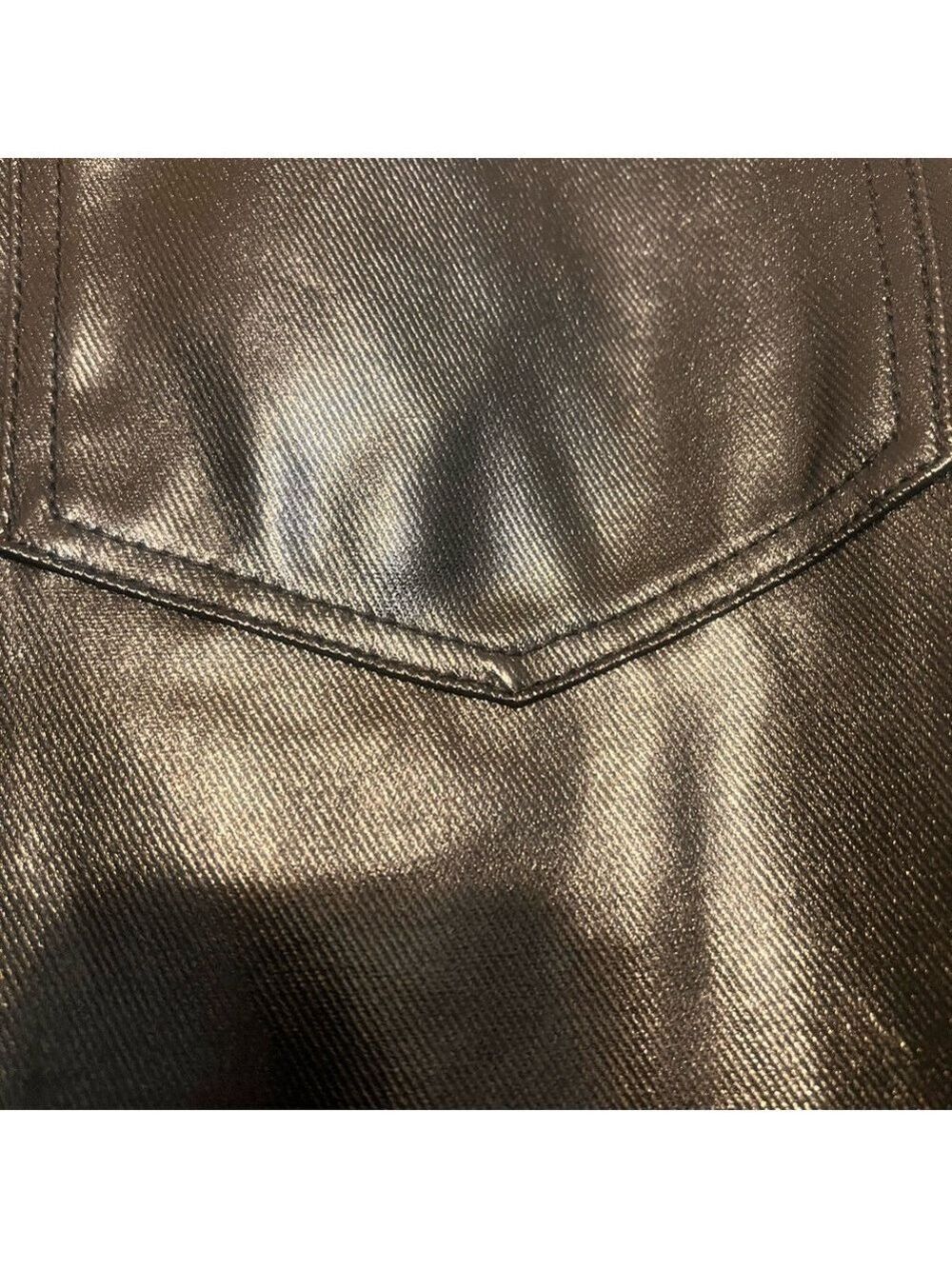 NWT $99 Everlane EVERY Coated Cotton Faux Leather Straight-Leg Pants – Varied - Picture 6 of 10